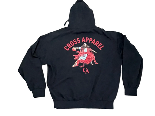 Black CA Jesus Basketball Hodie